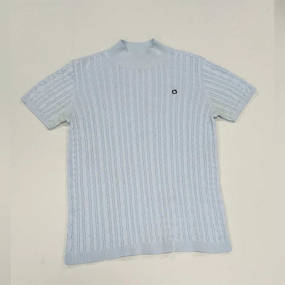 Chase short sleeve ribbed sweater